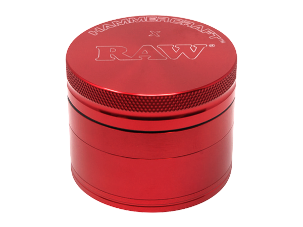 RAW x HAMMERCRAFT 60mm Grinder 4pc Red