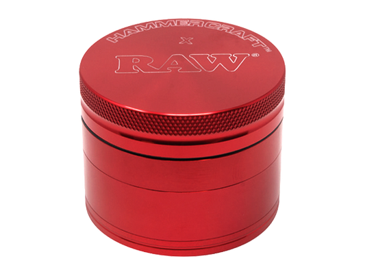 RAW x HAMMERCRAFT 60mm Grinder 4pc Red