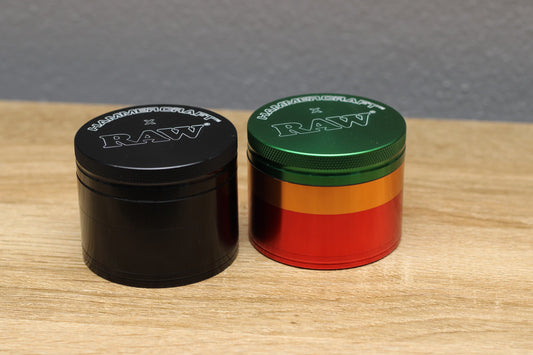 RAW x HAMMERCRAFT 60mm Grinder 4pc Rasta